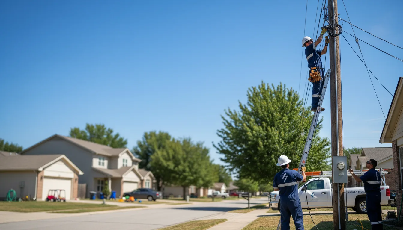 Residential electrician providing installation services in Ford Cliff, PA